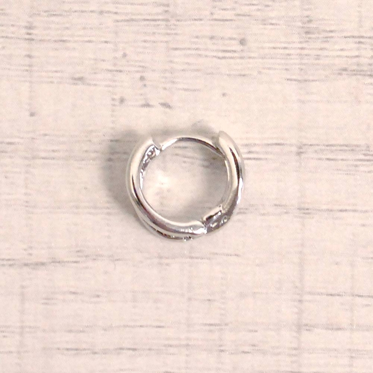 ツイスト2連フープワンタッチピアス プチプラ開閉式シルバーゴールド | FACION | 詳細画像2 