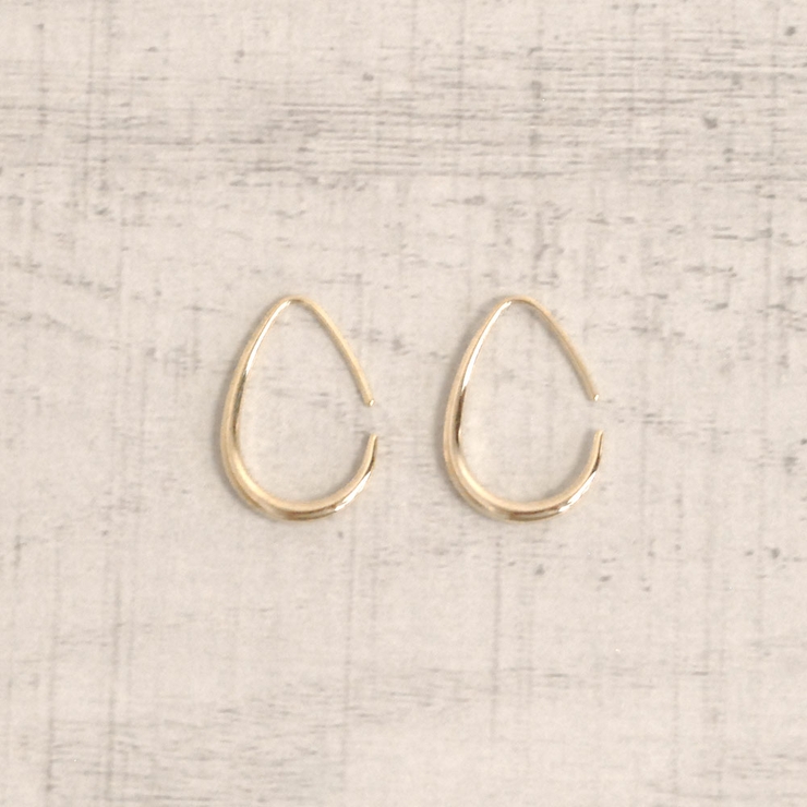 ゴールド | ミニドロップメタルフープピアス プチプラシルバーゴールドインスタ | FACION
