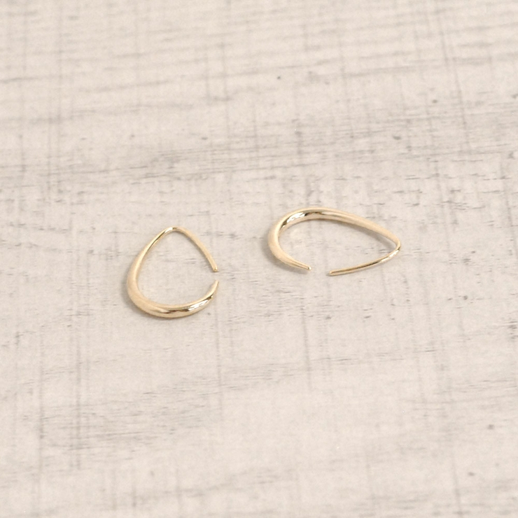 ミニドロップメタルフープピアス プチプラシルバーゴールドインスタ | FACION | 詳細画像2 