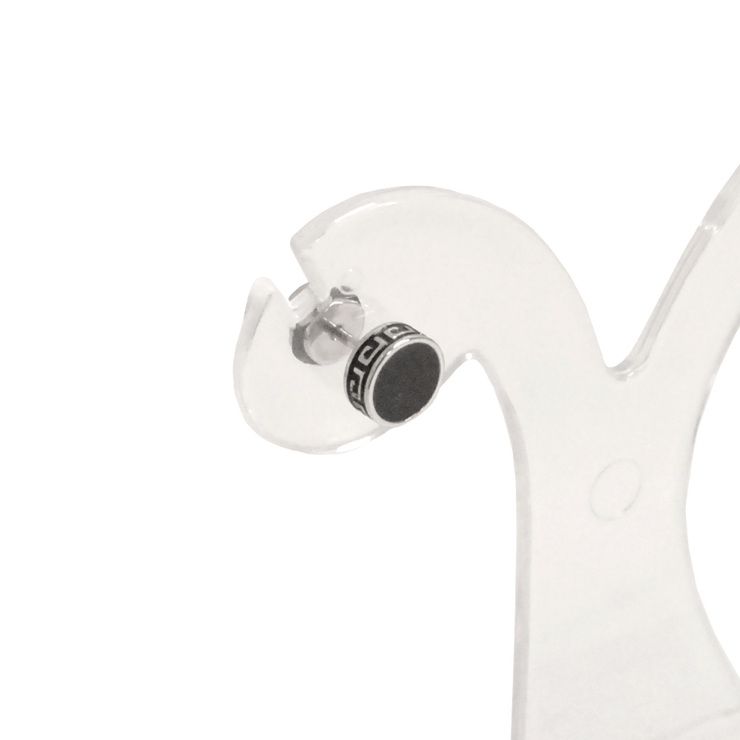 片耳ラウンドチタン製スタッドピアス シルバー ゴールド | FACION | 詳細画像5 