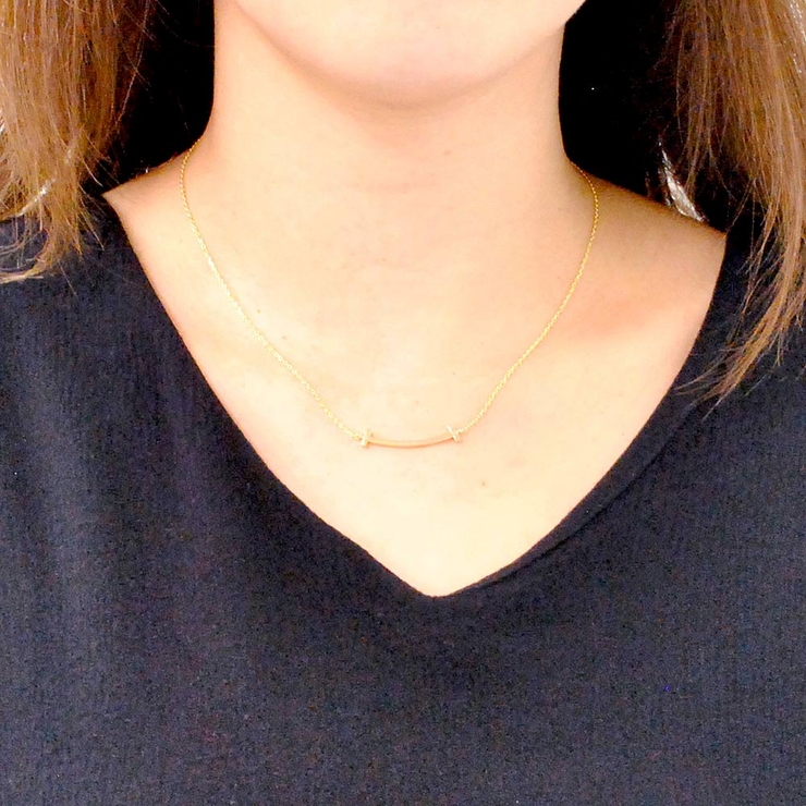 スマイルカーブラインメタルネックレス T T字 | FACION | 詳細画像6 