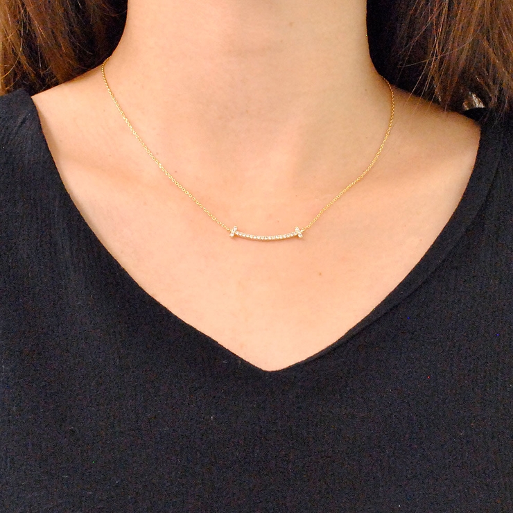 スマイルカーブジルコニアネックレス ジルコニア T | FACION | 詳細画像7 