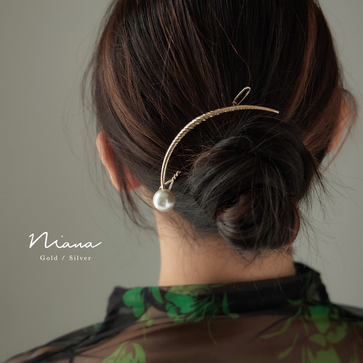 niana ニアナ パールメタルラウンドバレッタ | Fashion Letter | 詳細画像1 