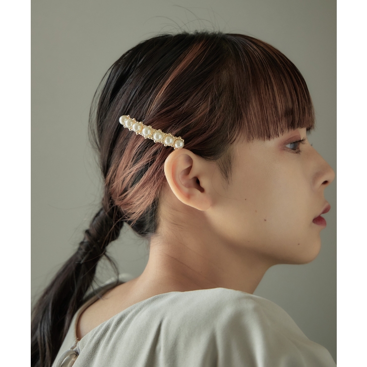 niana ニアナ パールメタルバレッタ | Fashion Letter | 詳細画像3 