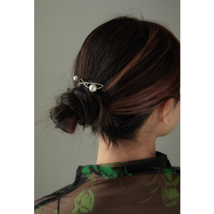 niana ニアナ パールメタルリボンヘアカフ | Fashion Letter | 詳細画像5 