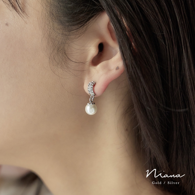 niana ニアナ ビジューフープパールピアス | Fashion Letter | 詳細画像1 