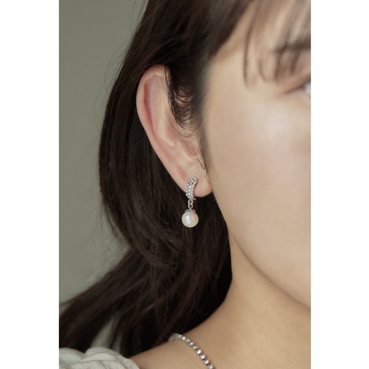 niana ニアナ ビジューフープパールピアス | Fashion Letter | 詳細画像3 