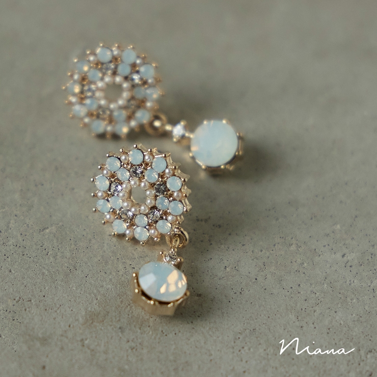 niana ニアナ ストーンビジューピアス | Fashion Letter | 詳細画像1 