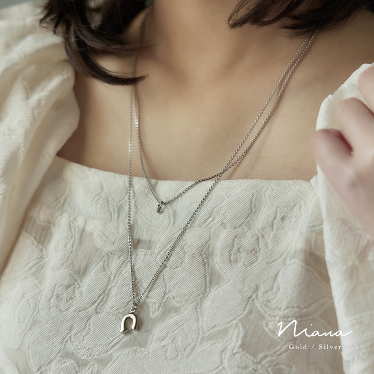 niana ニアナ ホースシューモチーフ2連ロングネックレス | Fashion Letter | 詳細画像1 