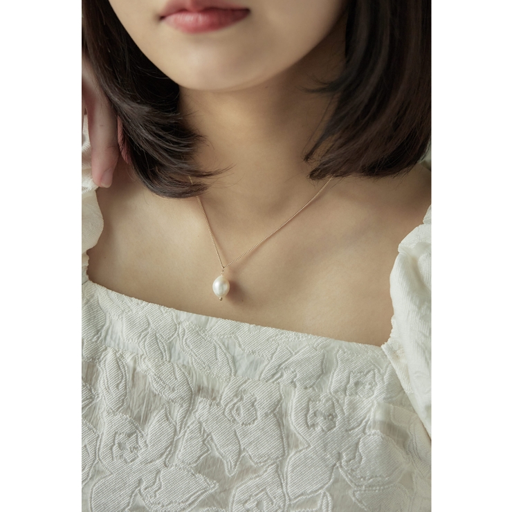 ゴールド | niana ニアナ 淡水パールスライドチェーンロングネックレス | Fashion Letter