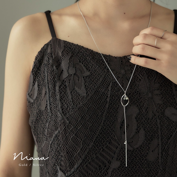niana ニアナ スライドチェーンロングネックレス | Fashion Letter | 詳細画像1 