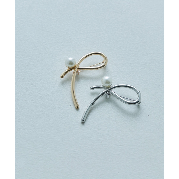 niana ニアナ シンプルラインパールブローチ | Fashion Letter | 詳細画像6 