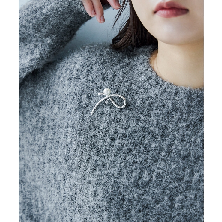 niana ニアナ シンプルラインパールブローチ | Fashion Letter | 詳細画像9 
