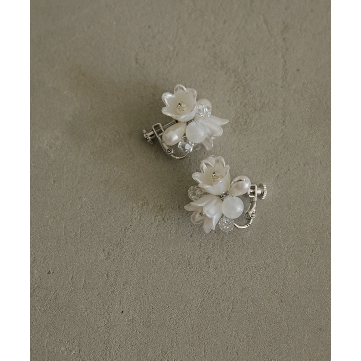 niana ニアナ フラワーモチーフパールイヤリング | Fashion Letter | 詳細画像8 