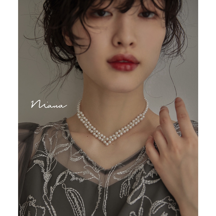 niana ニアナ パールショートネックレス | Fashion Letter | 詳細画像1 