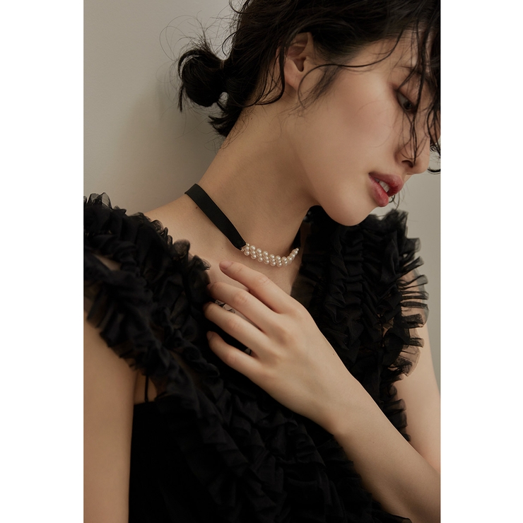 niana ニアナ サテンリボンパールチョーカー | Fashion Letter | 詳細画像3 
