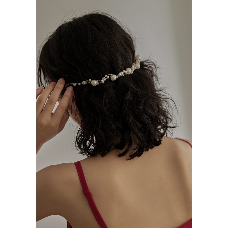 シルバー | niana ニアナ パールヘッドドレス | Fashion Letter