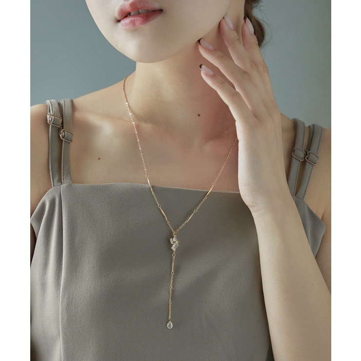 niana ニアナ ドロップビジューロングネックレス | Fashion Letter | 詳細画像2 