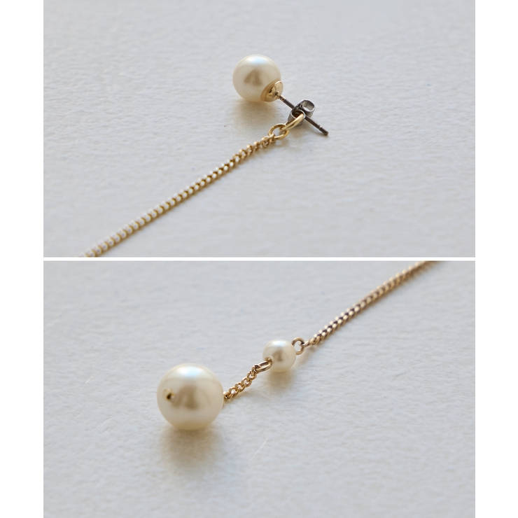 niana ニアナ パールチェーンロングピアス | Fashion Letter | 詳細画像10 