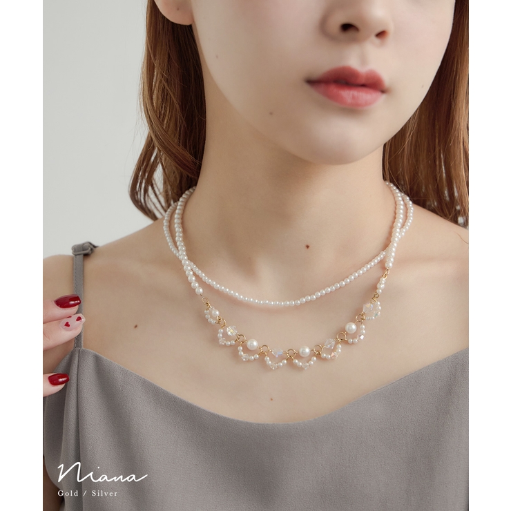 niana ニアナ 3wayパールビーズ2連ネックレス | Fashion Letter | 詳細画像1 