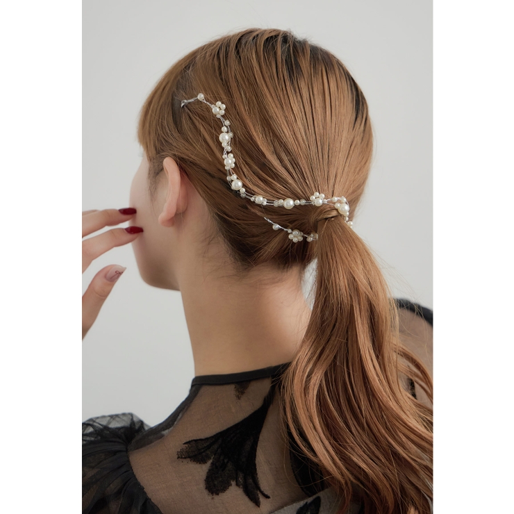 シルバー | niana ニアナ パールヘッドドレス | Fashion Letter