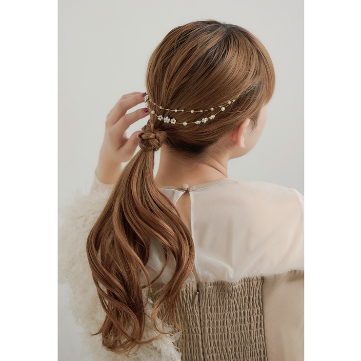 niana ニアナ パールビジューフラワーヘッドドレス | Fashion Letter | 詳細画像5 