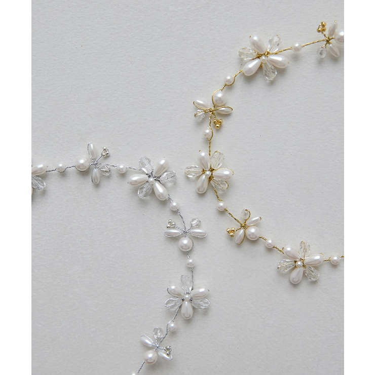 niana ニアナ パールビジューフラワーヘッドドレス | Fashion Letter | 詳細画像7 