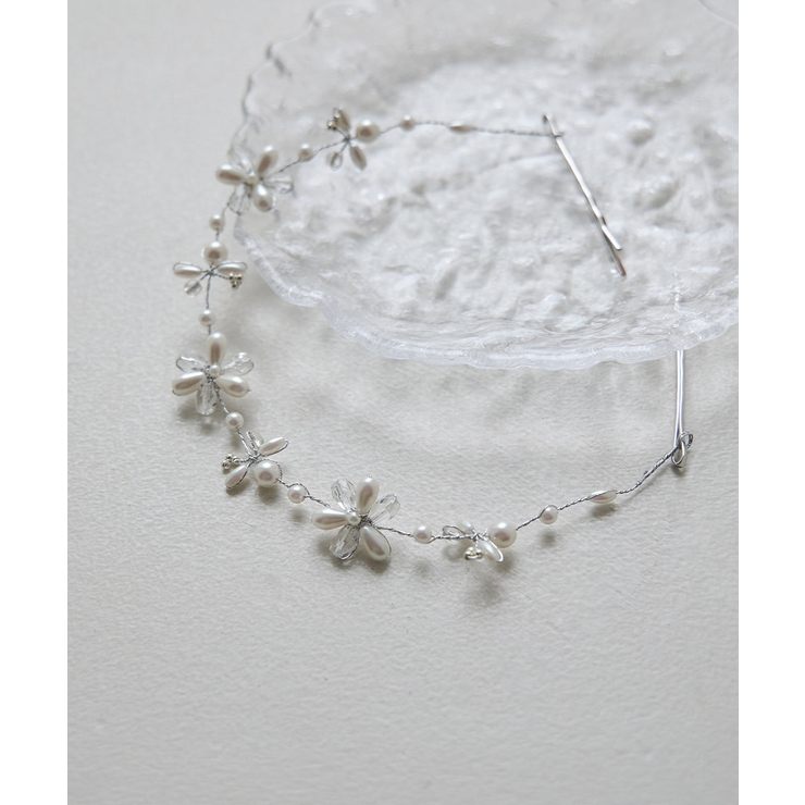 niana ニアナ パールビジューフラワーヘッドドレス | Fashion Letter | 詳細画像8 