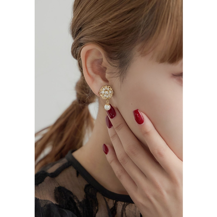 niana ニアナ パールビジューイヤリング | Fashion Letter | 詳細画像5 