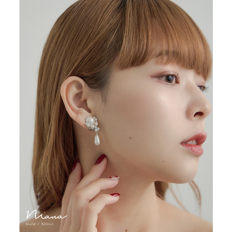 niana ニアナ ドロップパールイヤリング | Fashion Letter | 詳細画像1 
