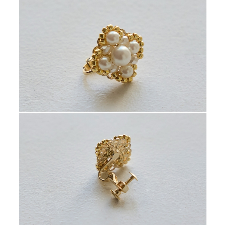 niana ニアナ フラワーパールイヤリング | Fashion Letter | 詳細画像10 