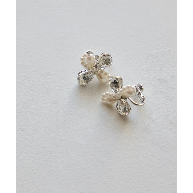 niana ニアナ ビジューフラワーパールイヤリング | Fashion Letter | 詳細画像8 