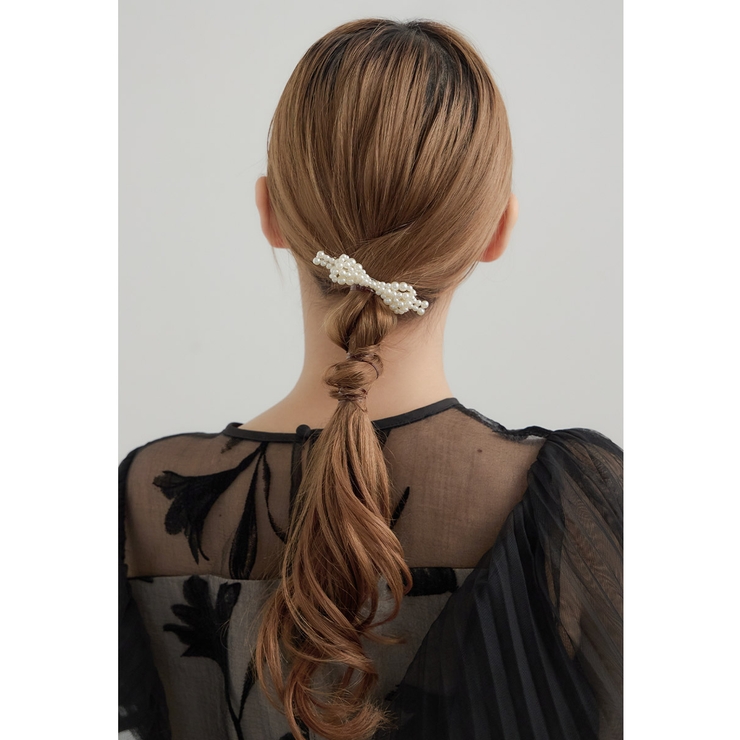 niana ニアナ パールリボンバレッタ | Fashion Letter | 詳細画像7 