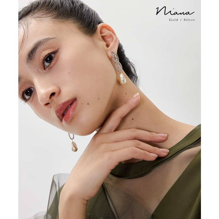 niana ニアナ フープチェーンイヤリング | Fashion Letter | 詳細画像1 