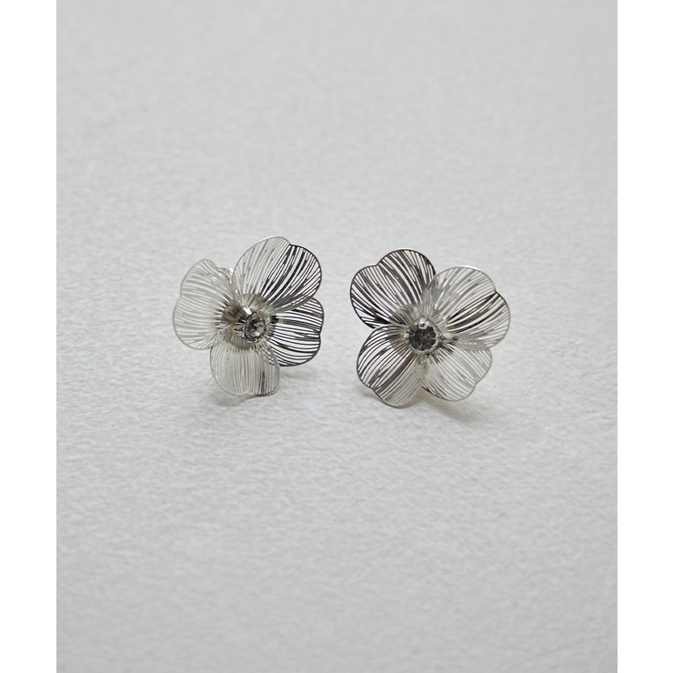 niana ニアナ メタルフラワービジューイヤリング | Fashion Letter | 詳細画像9 