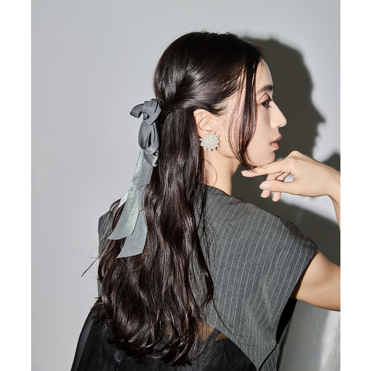 niana ニアナ パールサテンビッグリボンバレッタ | Fashion Letter | 詳細画像4 