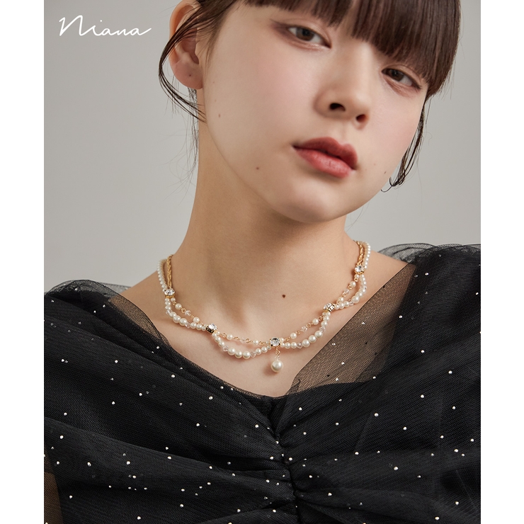 niana ニアナ パールスカラップネックレス | Fashion Letter | 詳細画像1 