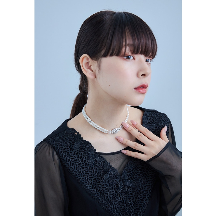 【きなこ】RiLLi bijou エレナパール チョーカー niana ニアナ ビジューパールチョーカーネックレス[品番