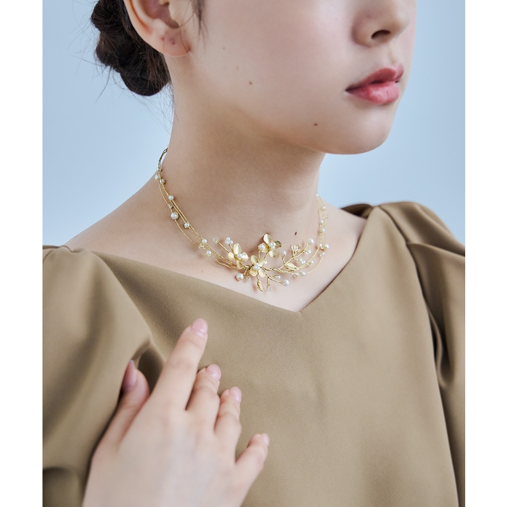 niana ニアナ フラワーワイヤーネックレス | Fashion Letter | 詳細画像5 