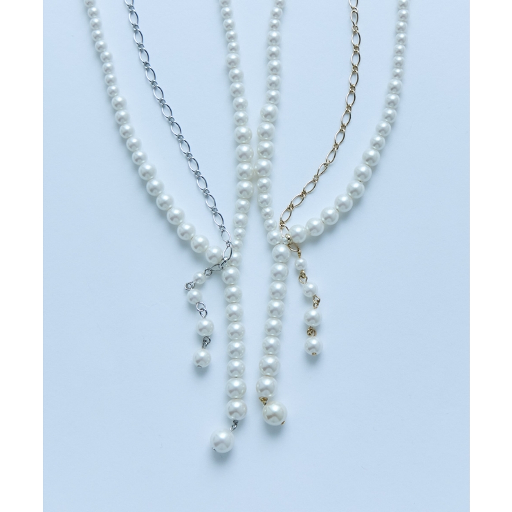 niana ニアナ パールチェーンタイネックレス | Fashion Letter | 詳細画像6 