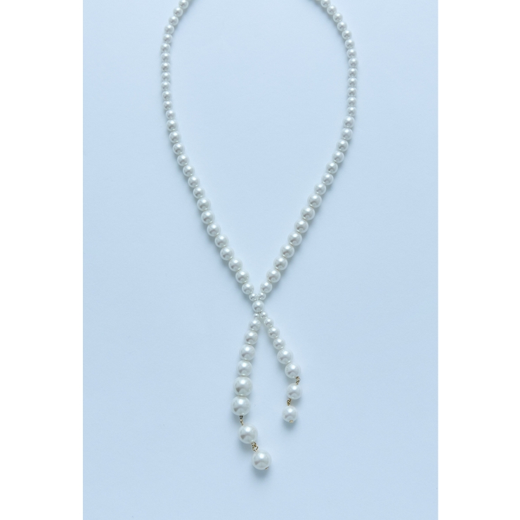 ゴールド | niana ニアナ パールタイネックレス | Fashion Letter