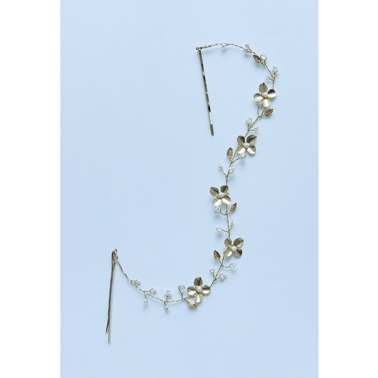 ゴールド | niana ニアナ メタルフラワーヘッドドレス | Fashion Letter