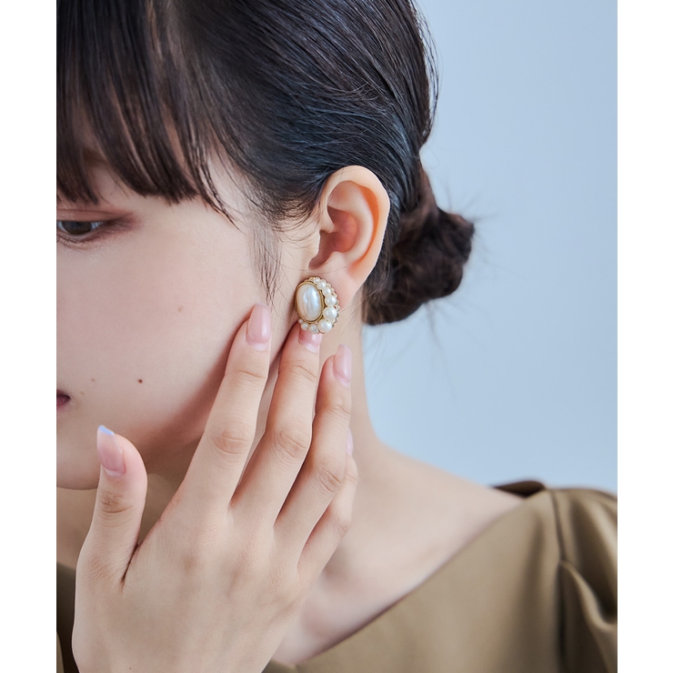 niana ニアナ オーバルパールイヤリング | Fashion Letter | 詳細画像5 