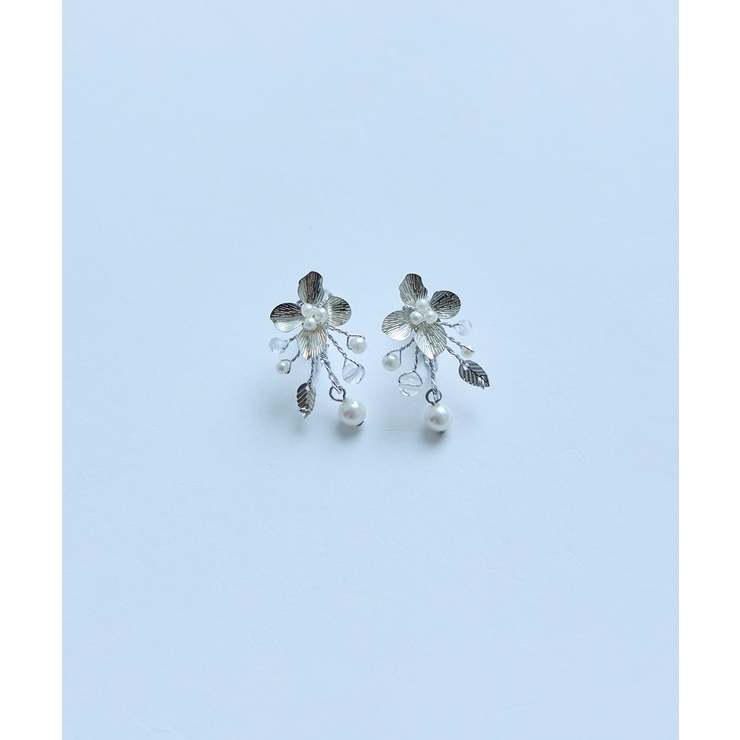 niana ニアナ メタルフラワーパールイヤリング | Fashion Letter | 詳細画像8 