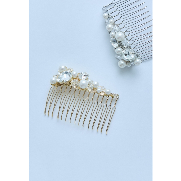 ゴールド | niana ニアナ ドロップビジューパールコーム | Fashion Letter