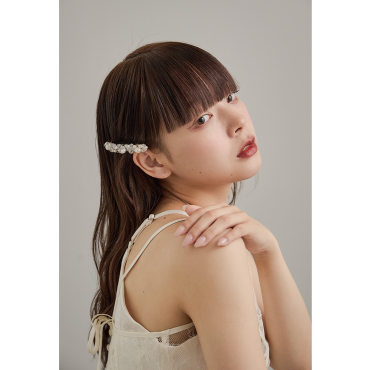 niana ニアナ ドロップビジューパールバレッタ | Fashion Letter | 詳細画像3 