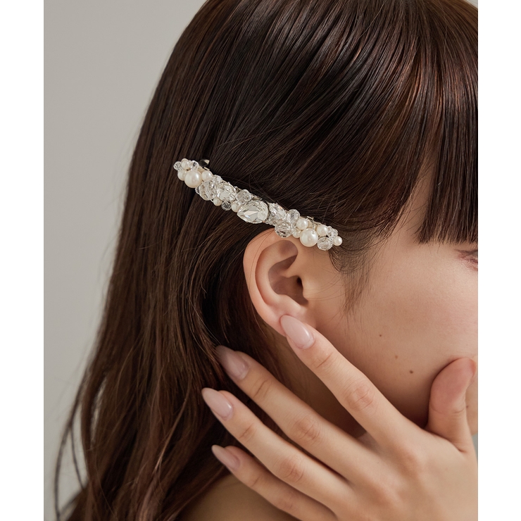 niana ニアナ ドロップビジューパールバレッタ | Fashion Letter | 詳細画像4 