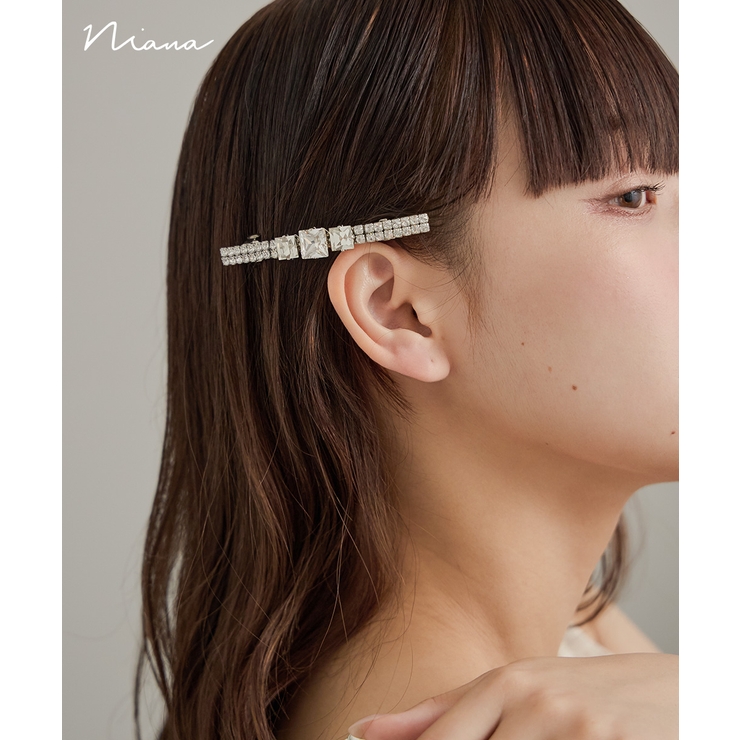 niana ニアナ スクエアビジューバレッタ | Fashion Letter | 詳細画像1 
