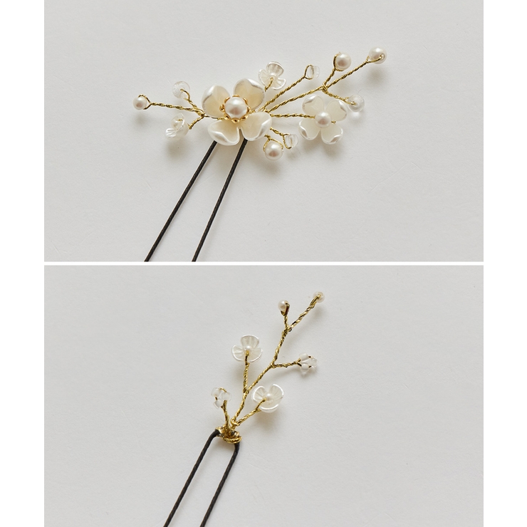 niana ニアナ パールフラワーモチーフヘアピン3本セット | Fashion Letter | 詳細画像10 
