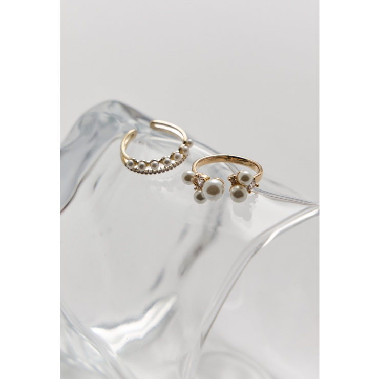 ゴールド | niana ニアナ パールビジューリング | Fashion Letter